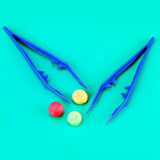 Blue Plastic Tweezers 2 Pack image number 4