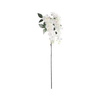 White Wisteria Spray 108cm 