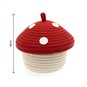 Red and White Mushroom Rope Basket 18cm image number 5