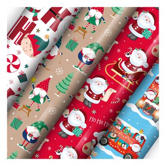 Assorted Cute Christmas Wrapping Paper 70cm x 7m