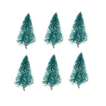 Bottle Brush Tree 3D Stickers 6 Pack 