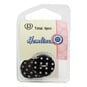Hemline Black Novelty Spotty Button 4 Pack image number 2