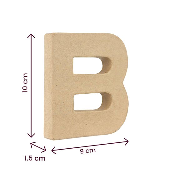 Mini Mache Letter B 10cm image number 5