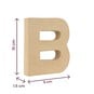 Mini Mache Letter B 10cm image number 5