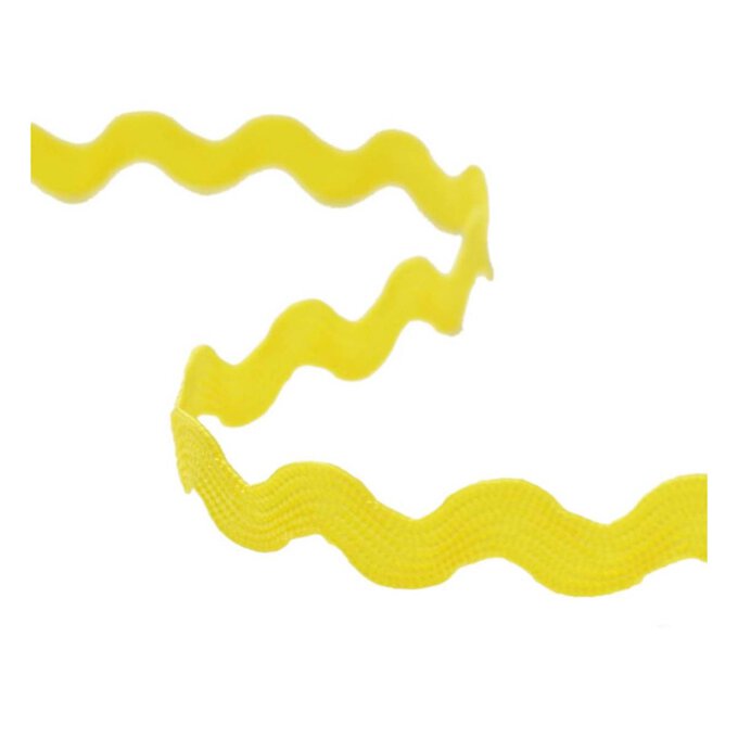 Yellow Ric Rac Ribbon 6mm x 4m | Hobbycraft