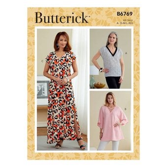 Butterick Top or Kaftan Sewing Pattern B6769 (XS-XXL)