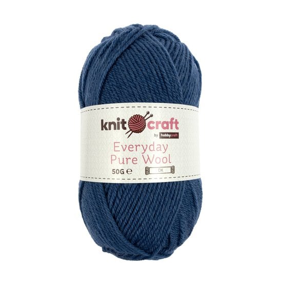 Knitcraft Denim Blue Everyday Pure Wool DK 50g  image number 1