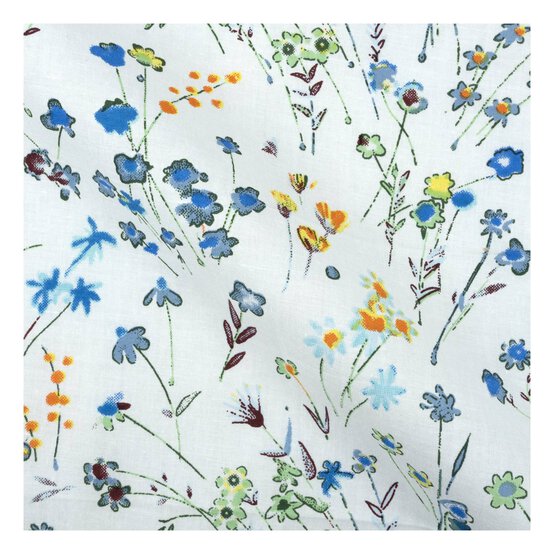 Sketchy Floral Cotton Fat Quarters 4 Pack image number 3