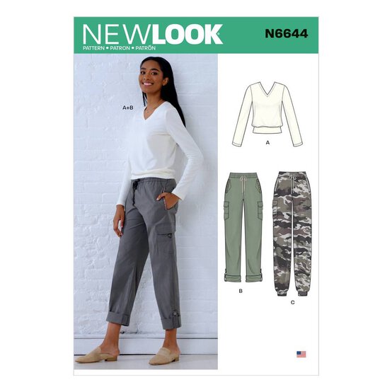 New Look Women’s Trousers and Top Sewing Pattern N6644 image number 1