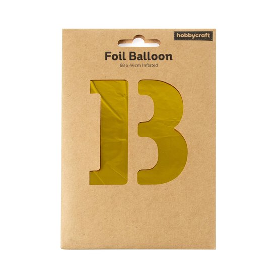 Extra Large Gold Foil Letter B Balloon image number 3