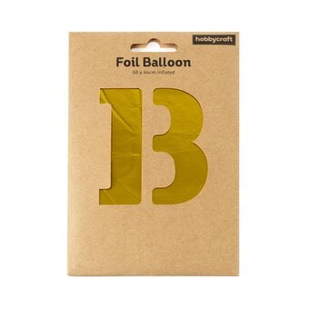 Extra Large Gold Foil Letter B Balloon image number 3