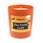 Orange Glass Frosted Candle  image number 3