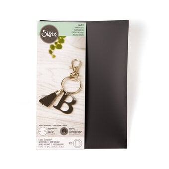 Sizzix Surfacez Black Gloss Shrink Plastic 10 Sheets