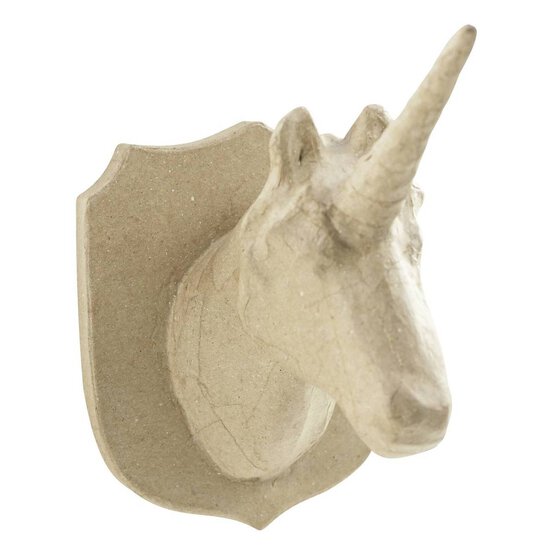 Decopatch Mache Unicorn Head 21cm image number 1