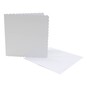 White Scalloped Edge Cards and Envelopes 7.9 x 7.9 Inches 25 Pack image number 1