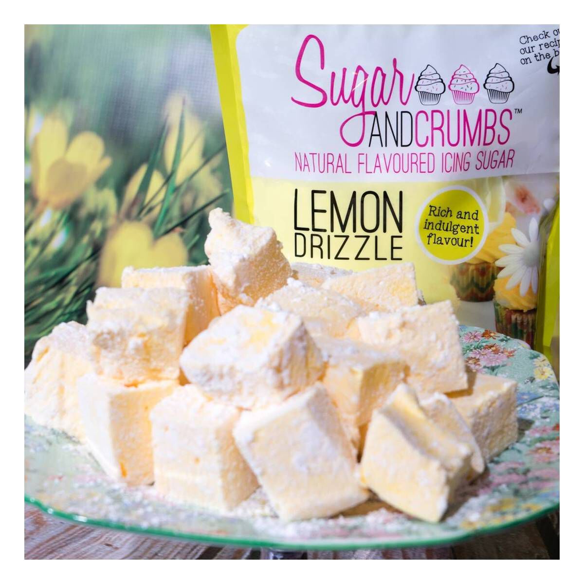 Sugar and Crumbs Lemon Drizzle Natural Flavoured Icing Sugar 500g