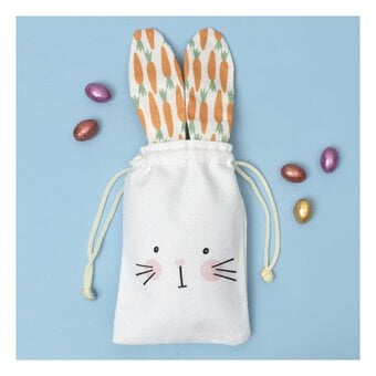 Easter Bunny Linen Pouch