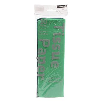 Dark and Light Green Tissue Paper 65cm x 50cm 10 Pack