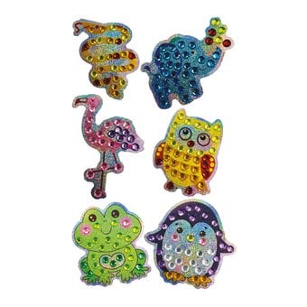 Cute Animal Bling Stickers 6 Pack image number 2