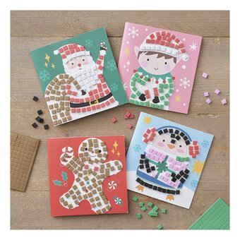 Christmas Mosaic Card Kit 4 Pack