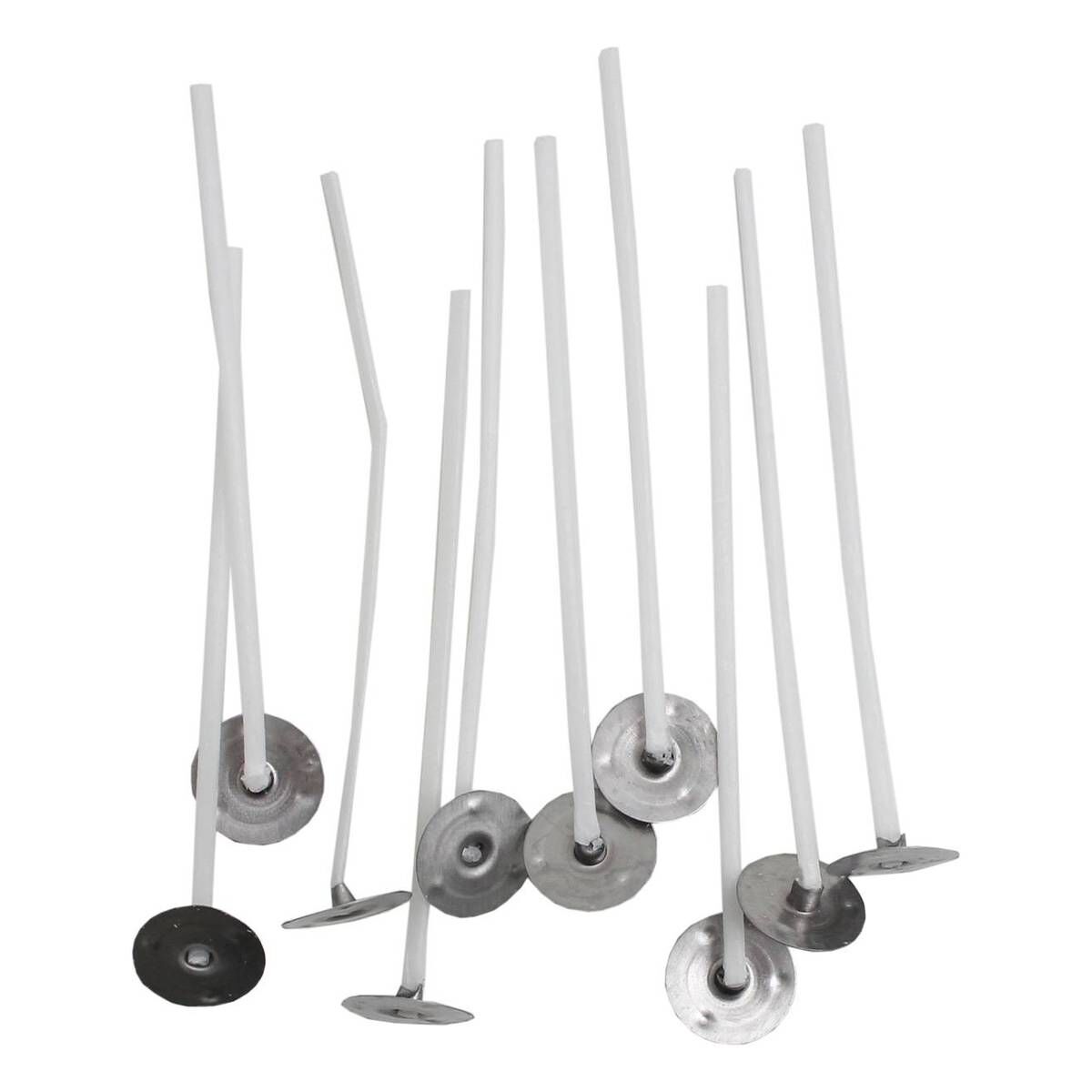 PreWaxed Wick Assemblies for Paraffin Wax 80mm 10 Pack Hobbycraft