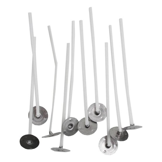 Pre-Waxed Wick Assemblies for Paraffin Wax 80mm 10 Pack image number 1