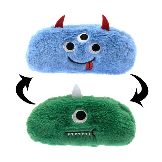 Reversible Plush Monster Pencil Case image number 1
