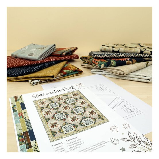Sanderson Stars on the Forest Quilt Kit image number 4