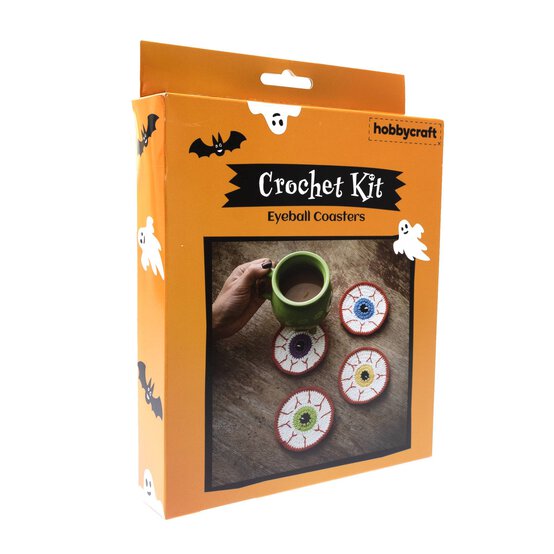 Eyeball Coaster Crochet Kit 4 Pack image number 3