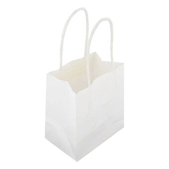 White Ready to Decorate Small Gift Bags 5 Pack