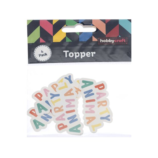 Party Animal Card Toppers 4 Pack image number 4