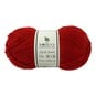 Women's Institute Deep Red Soft and Smooth Aran Yarn 400g image number 1