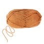 Women's Institute Mid Brown Premium Acrylic Yarn 100g image number 3