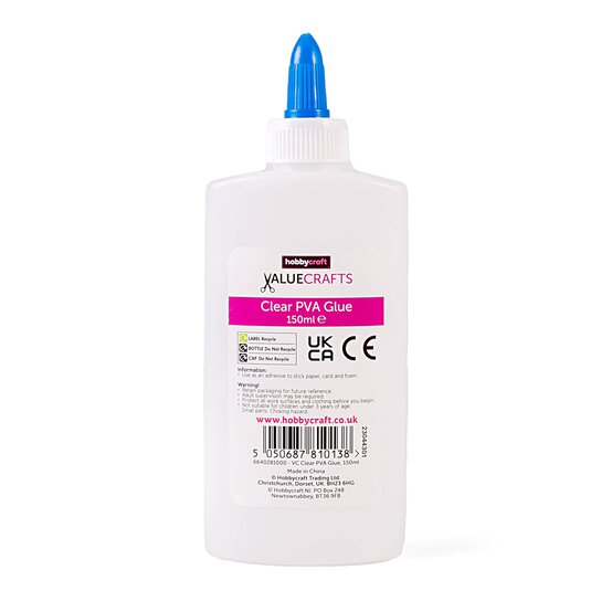 Valuecrafts Clear PVA Glue 150ml