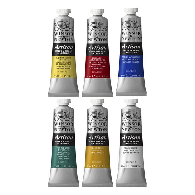 Winsor & Newton Artisan Water Mixable Oil Colour 37ml 6 Pack image number 1