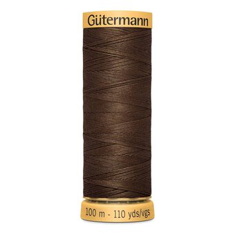 Gutermann Brown Cotton Thread 100m (1523)