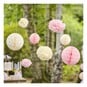 Ginger Ray Pom Pom and Honeycomb Hanging Decorations 8 Pack image number 1