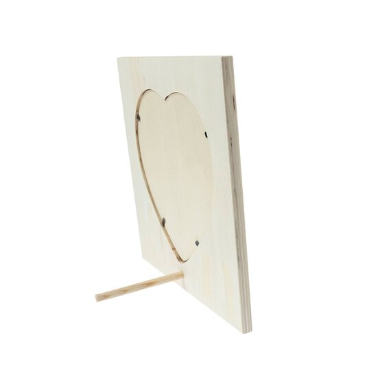 Wooden Heart Frame 20cm x 20cm image number 3