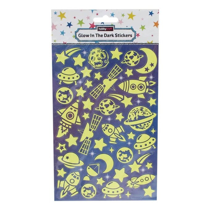 Glow in the Dark Space Stickers image number 1