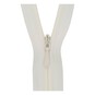 Milward Cream Nylon Closed-End Concealed Zip 40cm image number 1