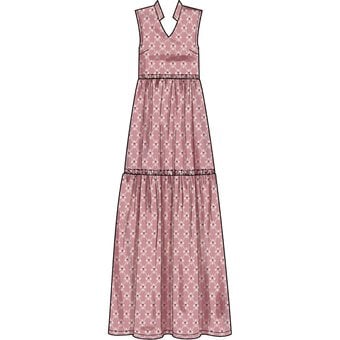 Simplicity Tiered Dress Sewing Pattern S9265 (XXS-XXL) image number 3