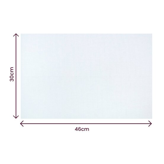 White 16 Count Aida Fabric 30cm x 46cm image number 4