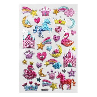 Unicorn Embossed Foil Stickers image number 2