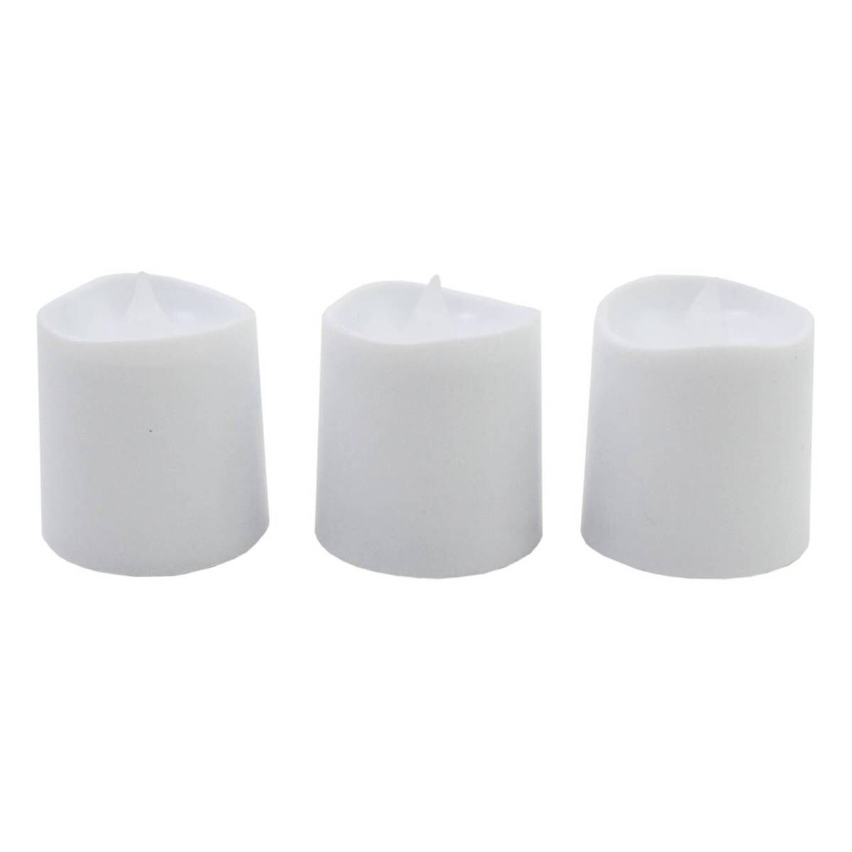 LED Votive Candle Tea Lights 3 Pack Hobbycraft