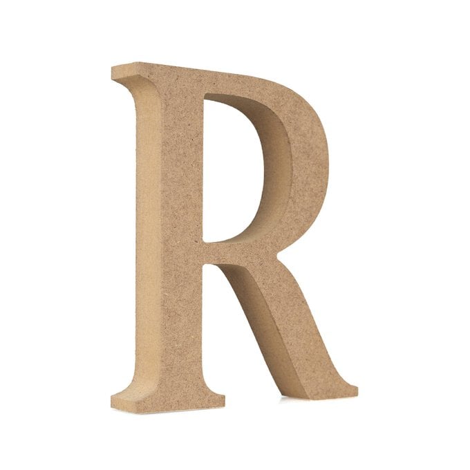 MDF Wooden Letter R 13cm image number 1