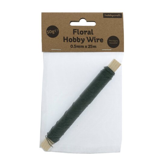 Moss Green Metallic Wire 0.5mm x 25m image number 4