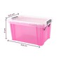 Whitefurze Allstore 1.7 Litre Transparent Pink Storage Box 1.7 Litre image number 4