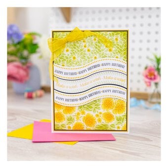 Gemini Happy Birthday Embossing Folder, Stamp and Die Set