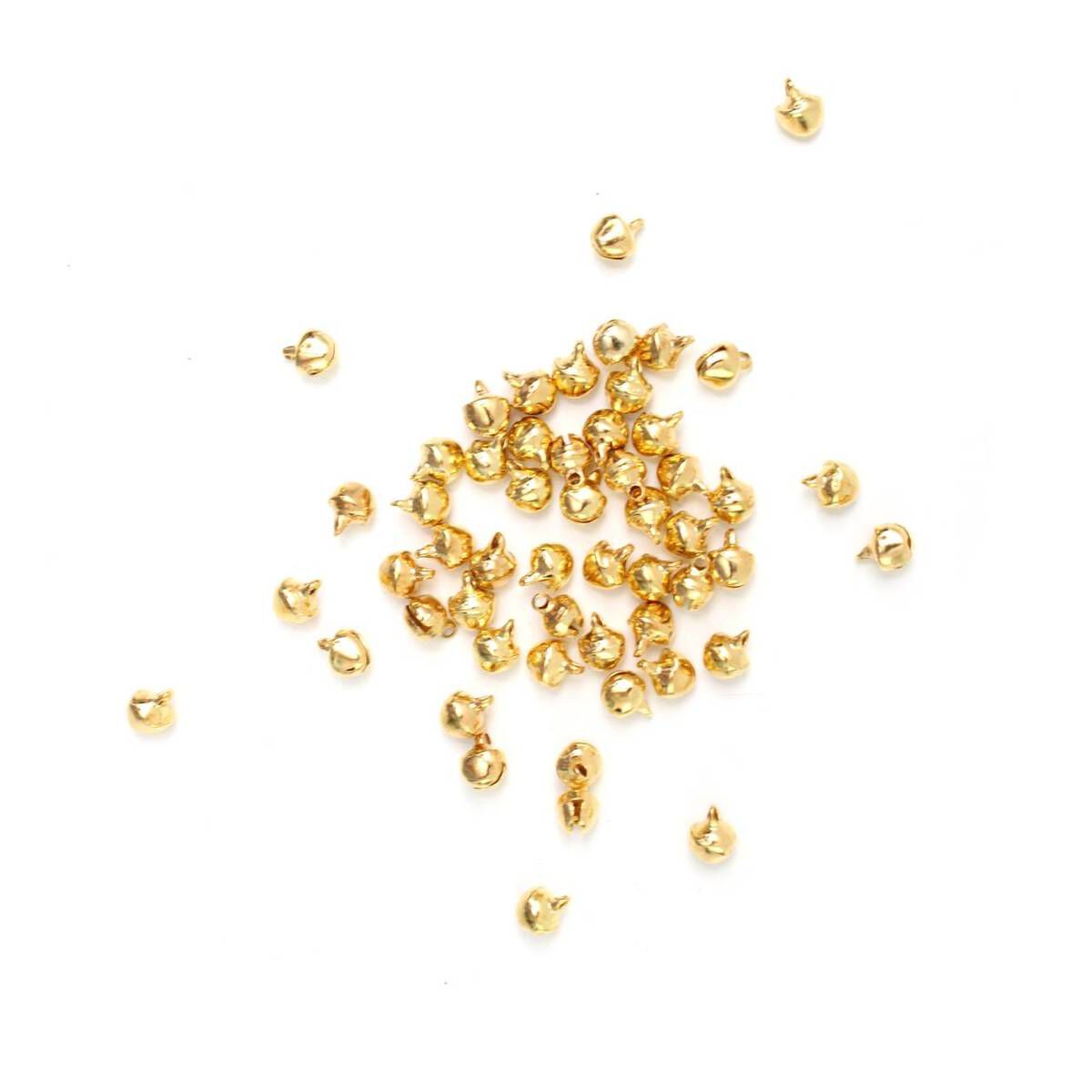 Mini Gold Jingle Bells 60 Pack Hobbycraft