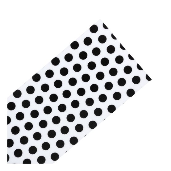 Black and White Polka Dot Duct Tape 48mm x 10m  image number 4